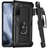Military Grade Hybrid Case with Belt Clip Holster for Samsung Galaxy S23 - Black