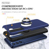 360 Rotating Ring Grip Hybrid Case for Samsung Galaxy S23 Plus - Blue