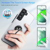 360 Rotating Ring Grip Hybrid Case for Samsung Galaxy S23 Plus - Silver
