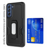 Ultra Rugged Hybrid Kickstand Case with Card Slot and Belt Clip Holster for Samsung Galaxy S23 Plus - Black