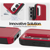 Military Grade TUFF Hybrid Case for Samsung Galaxy S23 Plus - Red
