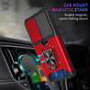Military Grade All-In-One Ring Stand Card Case for Samsung Galaxy S23 Plus - Red