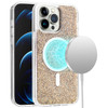 MagSafe Compatible Glitter Case for iPhone 14 - Gold