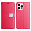 Extra Series Essential Leather Wallet Stand Case for iPhone 14 - Red