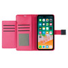 Extra Series Essential Leather Wallet Stand Case for iPhone 14 - Red