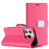 Extra Series Essential Leather Wallet Stand Case for iPhone 14 Pro Max - Pink