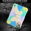 Butterfly Series Military Grade Shockproof Hybrid Case with Adjustable Wings for iPad (10th Generation) - Rainbow
