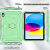 Butterfly Series Military Grade Shockproof Hybrid Case with Adjustable Wings for iPad (10th Generation) - Green