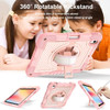 Military Grade 3-IN-1 Hybrid Armor Case with Hand and Shoulder Strap for iPad (10th Generation) - Pink