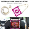 Military Grade 3-IN-1 Hybrid Armor Case with Hand and Shoulder Strap for iPad (10th Generation) - Rose Pink