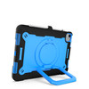 Military Grade Hybrid Armor Case with 360 Degree Rotation Kickstand for iPad (10th Generation) - Black Blue
