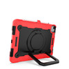 Military Grade Hybrid Armor Case with 360 Degree Rotation Kickstand for iPad (10th Generation) - Red Black