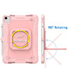 Military Grade Hybrid Armor Case with 360 Degree Rotation Kickstand for iPad (10th Generation) - Pink