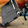 Military Grade Drop Proof Rugged Hybrid Armor Case with Kickstand for iPad (10th Generation) - Black