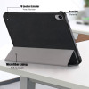 Smart Leather Folio Hybrid Case for iPad (10th Generation) - Black