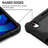 Military Grade Shockproof Rugged Hybrid Armor Case with Kickstand for iPad (10th Generation) - Black