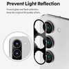 HD Tempered Glass Camera Lens Protector for Samsung Galaxy S23 and Galaxy S23 Plus - Black