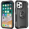 Military Grade TUFF Ultra Hybrid Case with Ring Grip for iPhone 12 / iPhone 12 Pro - Black