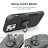 Military Grade TUFF Ultra Hybrid Case with Ring Grip for iPhone 12 / iPhone 12 Pro - Black