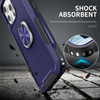 Military Grade TUFF Ultra Hybrid Case with Ring Grip for iPhone 12 / iPhone 12 Pro - Navy Blue