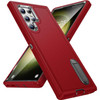 Military Grade TUFF Hybrid Armor Case with Kickstand for Samsung Galaxy S23 Ultra - Red