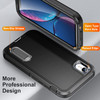 Military Grade TUFF Hybrid Armor Case with Kickstand for iPhone XR - Black
