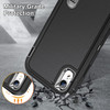 Military Grade TUFF Hybrid Armor Case with Kickstand for iPhone XR - Black
