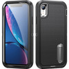 Military Grade TUFF Hybrid Armor Case with Kickstand for iPhone XR - Black