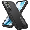 Military Grade TUFF Hybrid Armor Case with Kickstand for Samsung Galaxy S22 Plus 5G - Black
