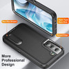 Military Grade TUFF Hybrid Armor Case with Kickstand for Samsung Galaxy S22 5G - Black