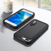 Military Grade TUFF Hybrid Armor Case with Kickstand for iPhone 8 Plus / 7 Plus - Black