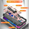 Military Grade Tough Ultra Rugged Hybrid Case for iPhone 14 Pro - Rose Gold