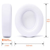 iDARS Replacement Memory Foam Ear Pads for Beats Studio 3 / Studio 2 / Studio Wireless / Studio Wired - White