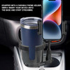 2-IN-1 Cup Holder Phone Mount with Cup Holder Expander - Black