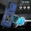 Military Grade Ring Holder Case with Camera Lens Cover for Samsung Galaxy A14 5G - Blue