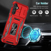 Military Grade Ring Holder Case with Camera Lens Cover for Samsung Galaxy A14 5G - Red