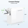 45W Dual USB-C PD Power Delivery Wall Charger - White