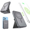MagSafe Compatible Magnetic Wireless Power Bank with Foldable Kickstand
