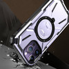 MagSafe Compatible Military Grade Hybrid Case with Kickstand Ring Holder for iPhone 14 Pro Max - Purple