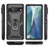 Military Grade Hybrid Case with Ring Grip for Google Pixel 7a - Black