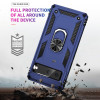 Military Grade Hybrid Case with Ring Grip for Google Pixel 7a - Blue