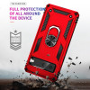 Military Grade Hybrid Case with Ring Grip for Google Pixel 7a - Red