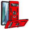 Military Grade Hybrid Case with Ring Grip for Google Pixel 7a - Red