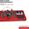Robotic Series Hybrid Case with Ring Grip for Motorola Edge+ 2023 - Red