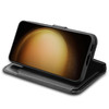 Extra Series Essential Leather Wallet Stand Case for Samsung Galaxy S23 Plus - Black