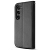 Extra Series Essential Leather Wallet Stand Case for Samsung Galaxy S23 Plus - Black