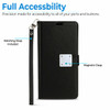 Extra Series Essential Leather Wallet Stand Case for Samsung Galaxy S23 Plus - Black