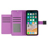 Xtra Series Essential Leather Wallet Stand Case for iPhone 13 Pro Max - Purple