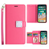 Xtra Series Essential Leather Wallet Stand Case for iPhone 13 Pro Max - Hot Pink
