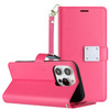 Xtra Series Essential Leather Wallet Stand Case for iPhone 13 Pro Max - Hot Pink